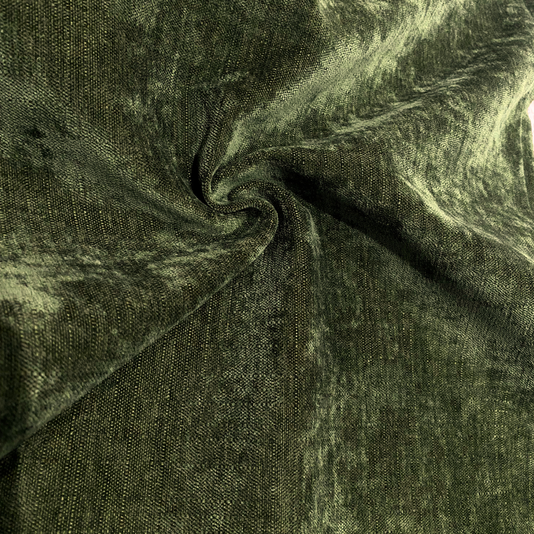 Tela Antilfuido chenille-Verde Oliva.