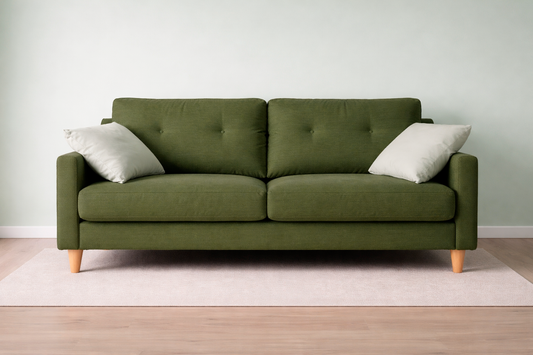 Tela  Antilfuido chenille-Verde Oliva.