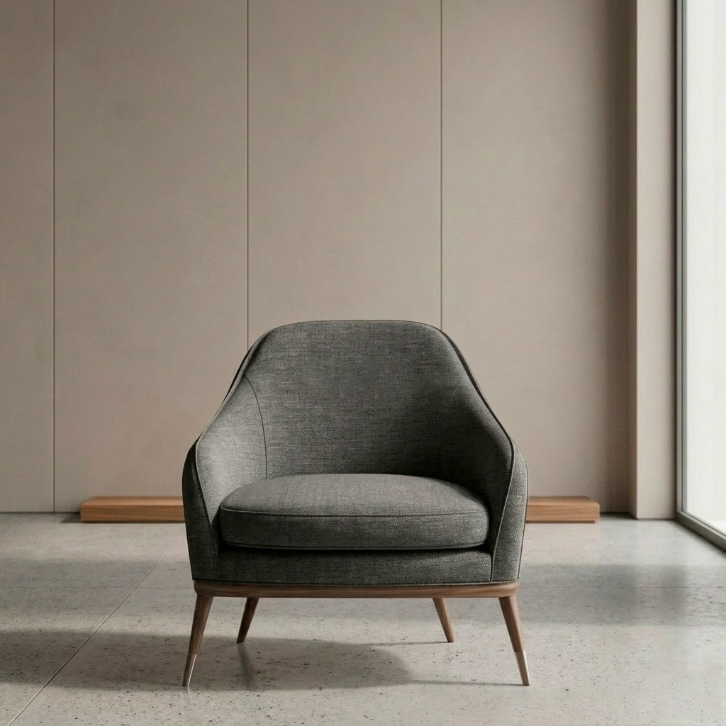 Tela Antifluido Chenille-Gray stone